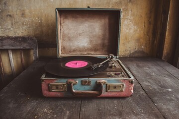vintage record player