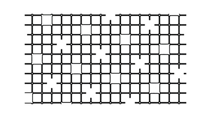 Grid black and white vector background texture. Modern abstract perspective geometric shapes pattern lines