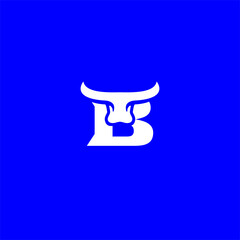 Modern Bull Letter B Logo.eps