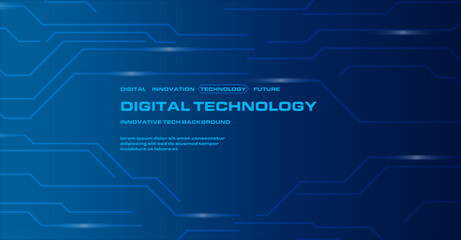 Futuristic Tech Panel Background. Rounded digital panel design with smooth neon lines and modern circuit elements.