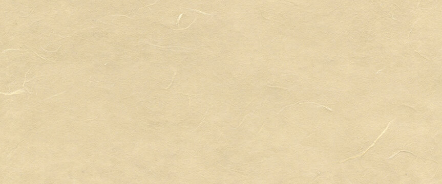 Handmade mulberry fiber paper with natural texture. Craft organic sheet background design for art and rustic decor concept