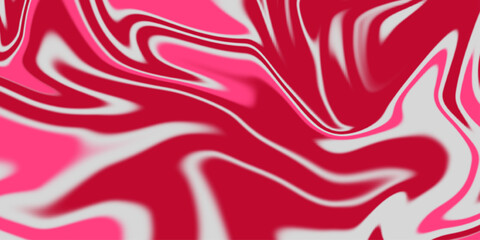 Fototapeta premium Abstract pink and white liquid background. Liquid paint marbling effect background. 