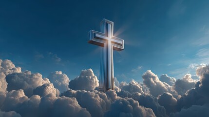 Christian Cross Stock Image: Faith, Religion & Hope