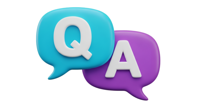 Q and A Speech Bubbles whisk image