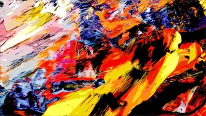 Abstract art background . Hand painting artwork on canvas .