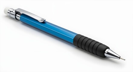 Blue Mechanical Pencil with Eraser and Grip