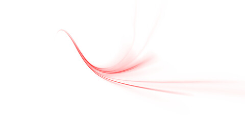 Dynamic red light swirl neon vortex trail fast motion curved lines glow wave streak futuristic spiral beam abstract energy design Png © Vita