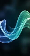 Ocean Pulse Deep Blue–Teal Fluid Lightwave Flow Texture 6