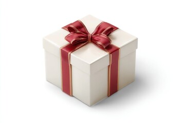 Obraz premium Elegant gift box with ribbon