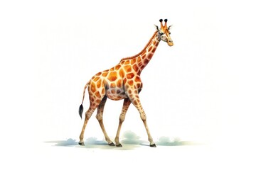 Obraz premium A full body giraffe wildlife animal mammal.