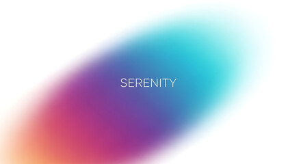 Gradient color blend on white background, smooth light transition with text