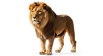 Obraz premium lion isolated on white background