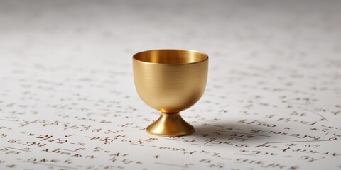 Golden goblet on mathematical formula surface