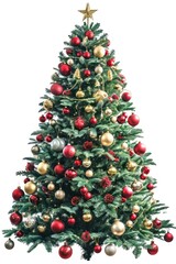 Christmas tree christmas plant red.