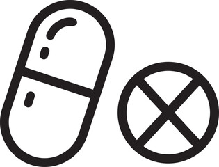 Medicine pills icon vector, Symbol, logo illustrations