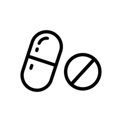 Medicine pills icon vector, Symbol, logo illustrations
