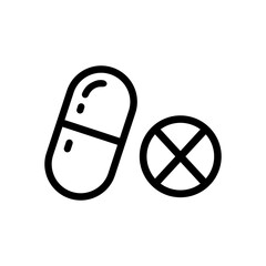 Medicine pills icon vector, Symbol, logo illustrations