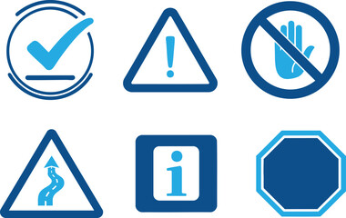 Warning and Compliance Signs Vector Icon , warning, compliance, signs, vector, icon, 