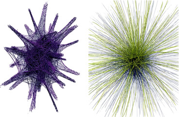 Quantum Visions: A Minimalist Artistic Exploration of Machine Learning Algorithms