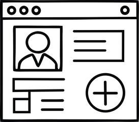 customer account bonus line icon vector illustration