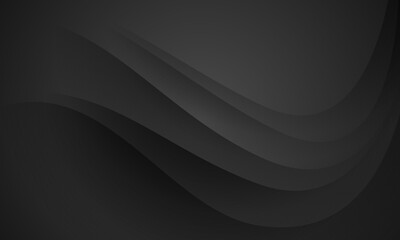 Abstract dark grey wave curve overlap design modser futuristic background vector