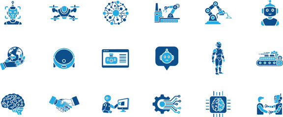 AI Robotics and Automation Technology Icon