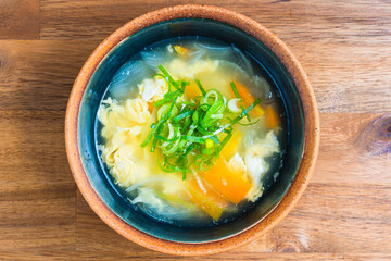 野菜と卵の中華スープ