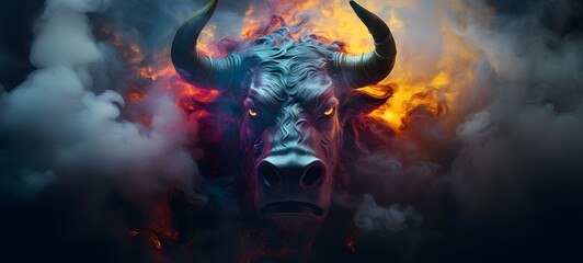 a light qillin minotaur,generative AI