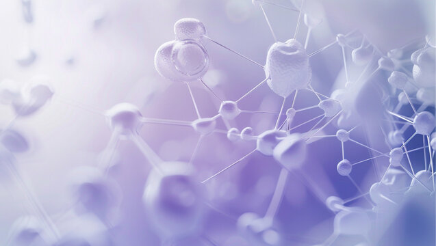 clean scientific backdrop for a dentistry innovation event titled DREAM BIG,floating molecular lines suggesting endless possibilities, futuristic medical-tech atmosphere