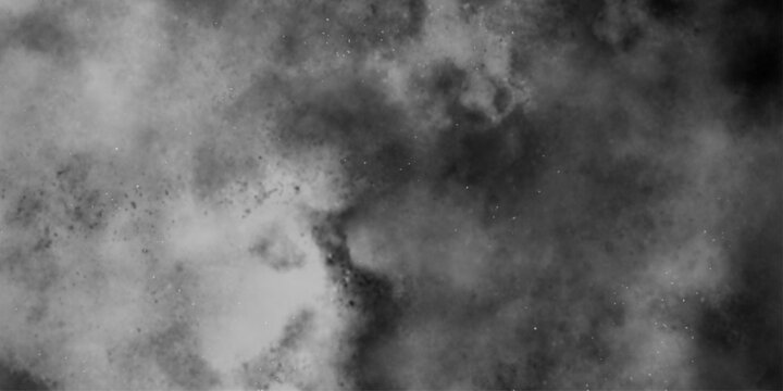Cloud, fog, or smoke isolated on black background. abstract soft textured white and black background with gray speckles, smoke background and dense fog grunge smog texture art design. 