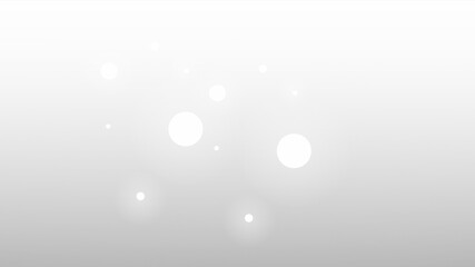 Bright White Bokeh Circles and Soft Floating Light Spots on a Transparent Background Overlay