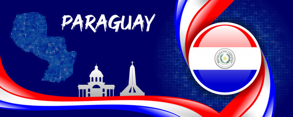 Paraguay National Flag and Country Symbol