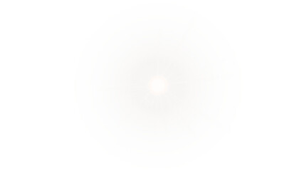 Isolated Subtle Soft White Lens Flare Effect Overlay with Gentle Glow and Light Leaks on Transparent Background