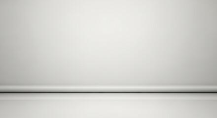 Minimalist empty studio room with reflective floor for product display.