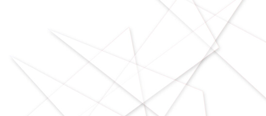 abstract background with white lines. geometric patterns white background with triangle shapes and shadow effects. modern seamless stripe lines. for poster, template, banner, wallpaper, background.