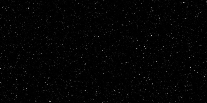 Twinkling lights on black background. Starry nights background. Distressed uneven noise texture overlay. Glowing small particles or snowfall.	