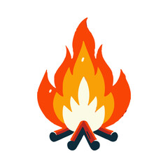 campfire illustration design