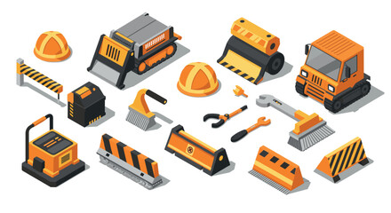 Isometric pottery workshop scene with artisans crafting clay creations in modern studio