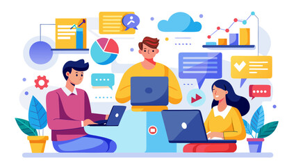 Teamwork and collaboration in a digital workspace