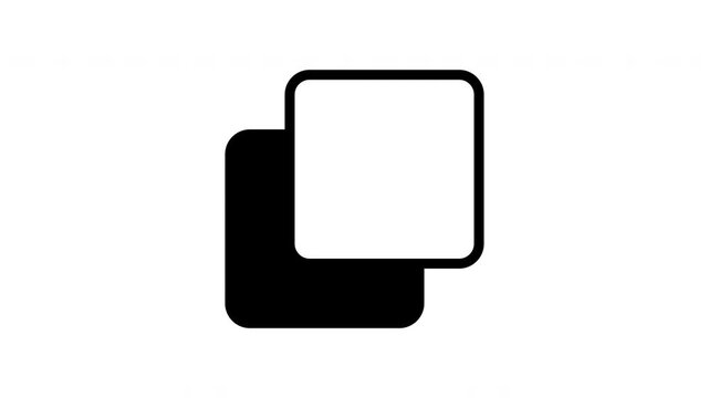 Clone icon animation for technology, science, genetics, innovation, and cloning related concepts in design projects.