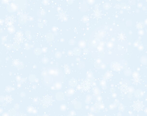 Seamless PNG white snowfall light effect isolated on transparent background. Special semitransparent overlay for winter mood design, wrapping paper or Christmas page fill layer