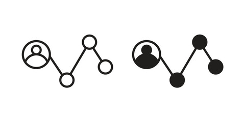 Affiliate marketing icons set. Pixel Perfect scalable icons.