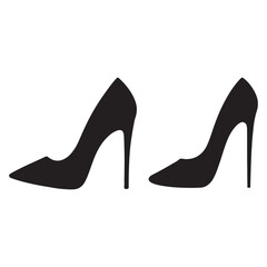 Stiletto Heels Icon Vector Silhouette