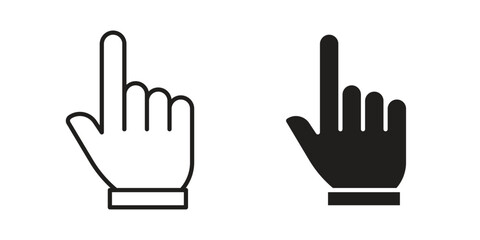 Fototapeta premium Finger icons set. Pixel Perfect scalable icons.