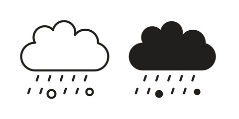 Hail icons set. Pixel Perfect scalable icons.