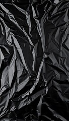 Black Plastic Wrap Glossy Film Texture Background