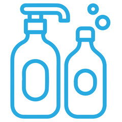 Soap and shampoo bottles