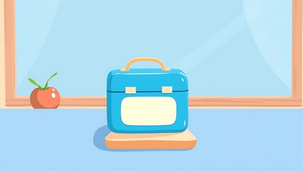 Children’s Lunch Box on Table