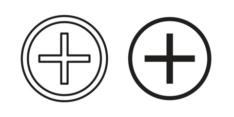 Obraz premium Hospital sign icons set. Pixel Perfect scalable icons.