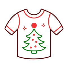 christmas tree with red ribbon